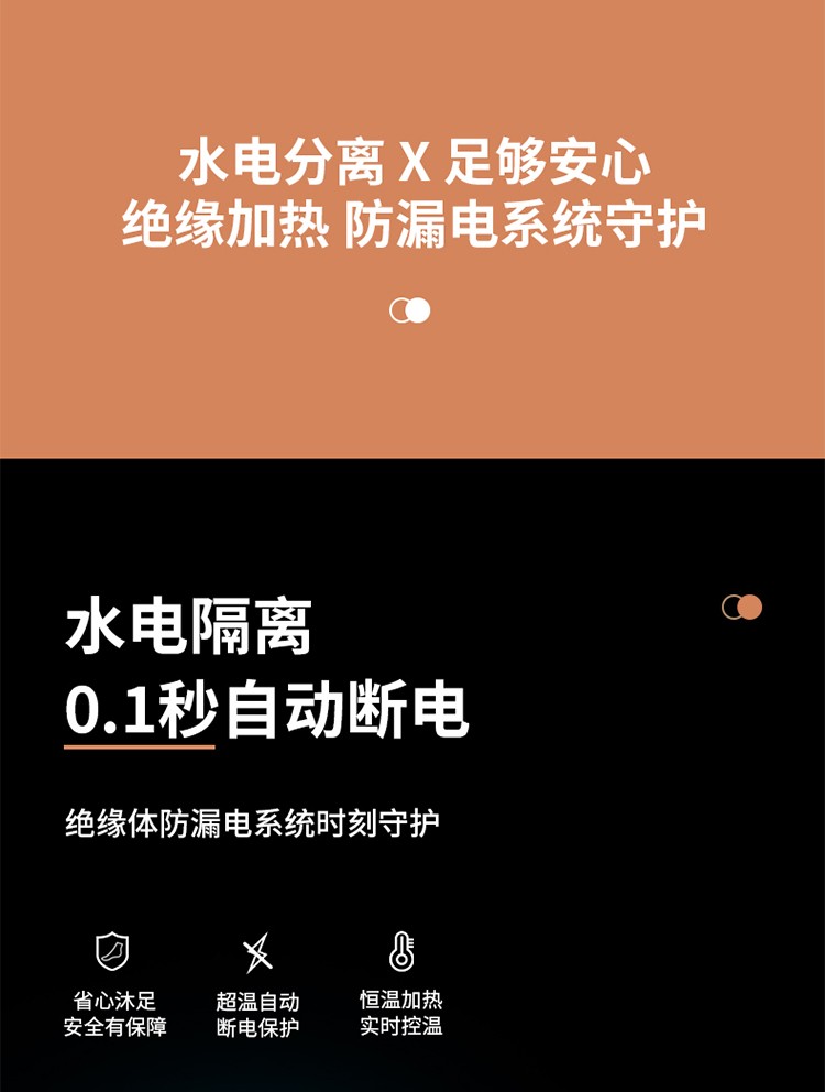 泰昌（Taicn）足浴盆脚动滚轮按摩泡脚桶气波按摩加热恒温家人熏蒸泡脚盆礼物 TC-Z3211经典黑金款