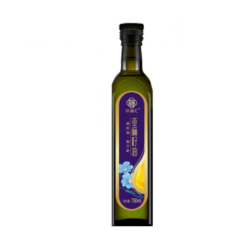 纳福汇 物理压榨植物油食用油 冷榨亚麻籽油单瓶750ml