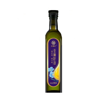 纳福汇 物理压榨植物油食用油 冷榨亚麻籽油单瓶500ml