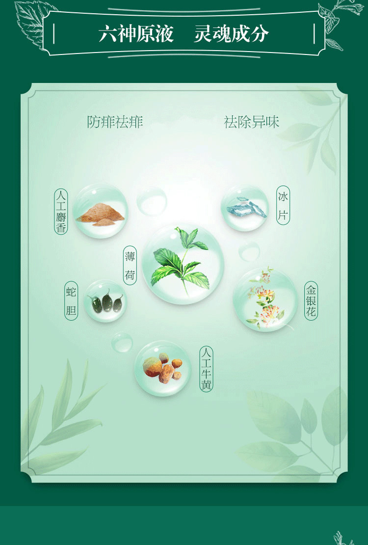 六神花露水 清凉舒爽95ml