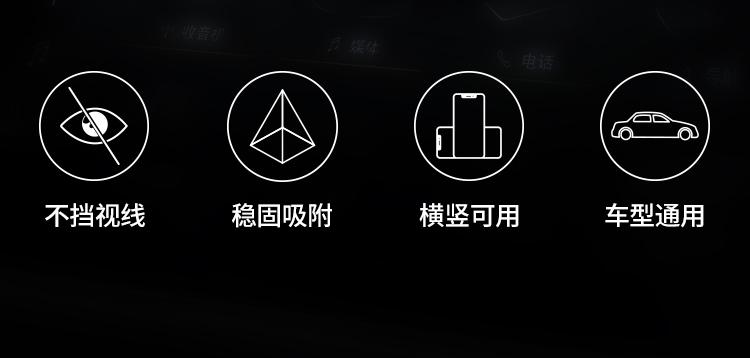 绿联（UGREEN） 汽车手机支架车载手机支架 仪表台中控台吸盘支架 挡风玻璃导航车用20559