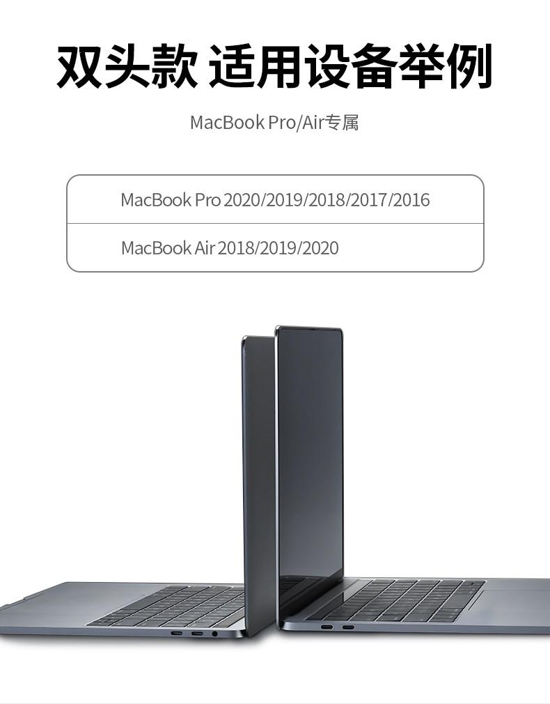 绿联（UGREEN）Type-C扩展坞USB-C转HDMI\/雷电3拓展坞转换器 双C头60560