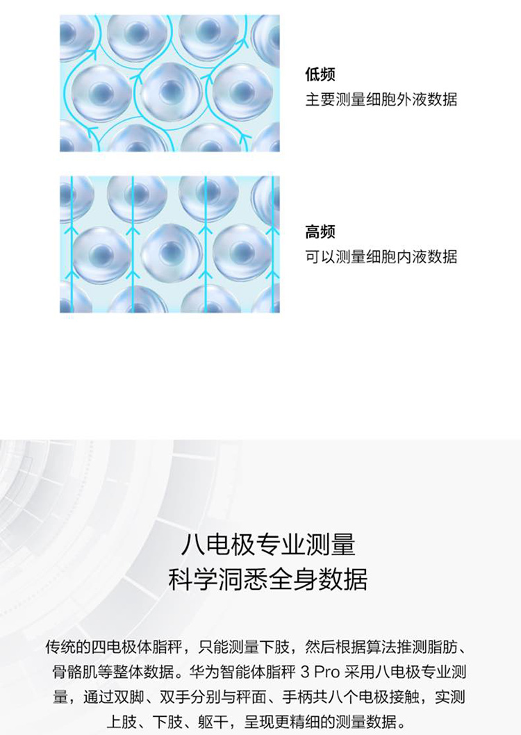 华为智能 体脂秤3 Pro 家用电子秤体重秤 双频检测精准/WiFi蓝牙双连接/支持安卓&iOS HAG-B19 日出印象