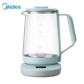 美的（Midea）电水壶/热水瓶（荷绿）家用 智能 多功能 大容量 养生壶 电热水壶 养身水壶 玻璃 MK-Y13P