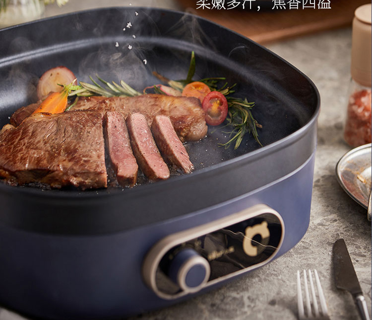 小熊（Bear）电火锅  7L  多用途锅   DHG-P70B1 电锅一体 电煮锅 电炒锅 涮烤火锅