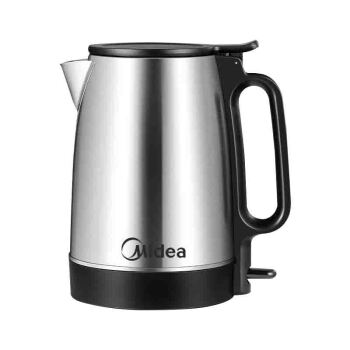 美的（Midea）电水壶/热水瓶304不锈钢 电热水壶 聚水环不溅烫 1.7L大容量 烧茶壶 SH17X103