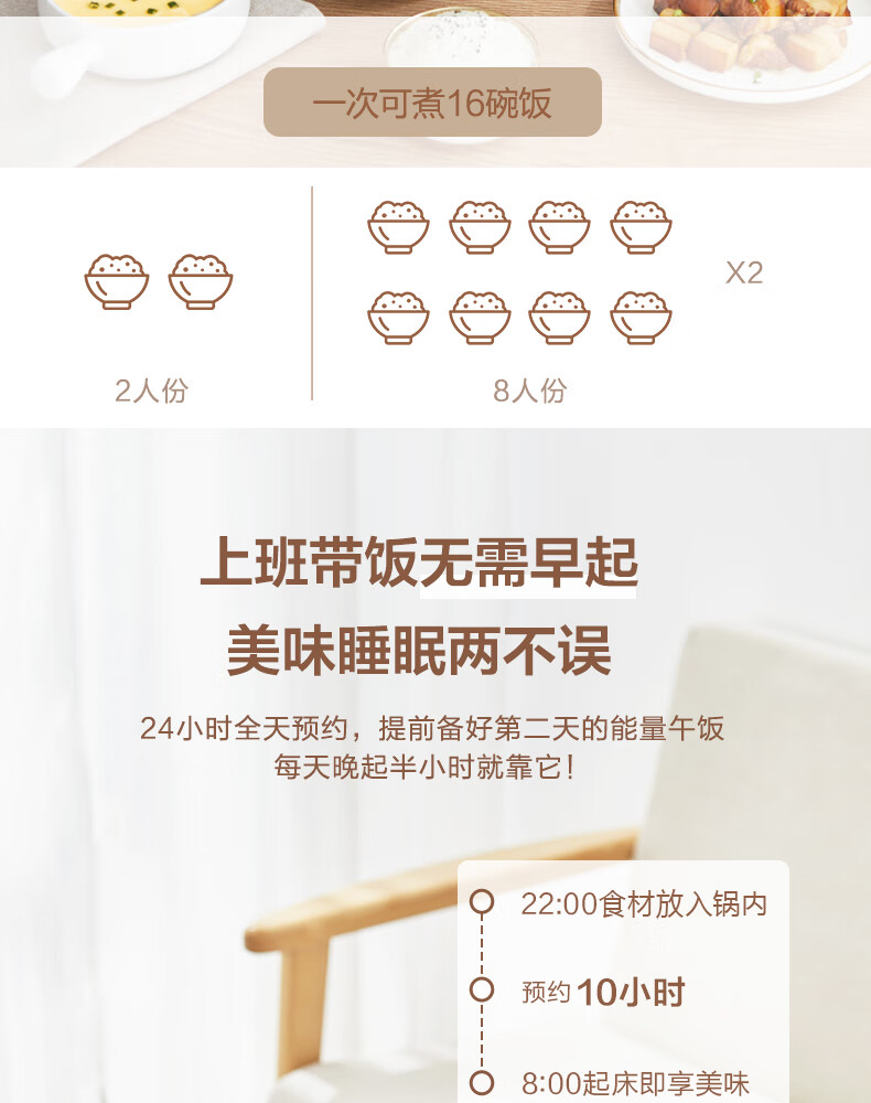 美的（Midea）电饭煲 FB40M265家用多功能 智能 电饭锅 电饭煲
