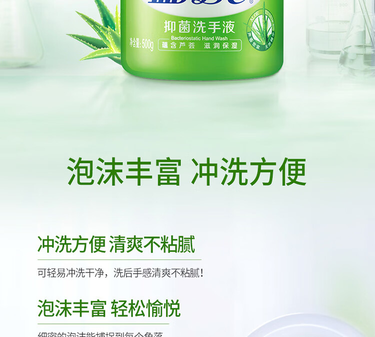 蓝月亮洗手组合芦荟瓶组+草莓儿童洗手液225g