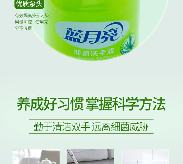 蓝月亮洗手组合芦荟瓶组+草莓儿童洗手液225g