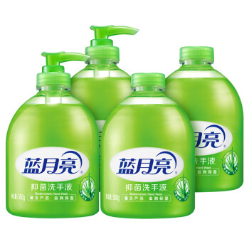 蓝月亮抑菌洗手液500g*2+抑菌洗手液瓶补500g*2