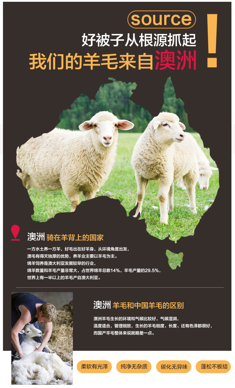 恒源祥家纺冬季保暖羊毛被 彩羊纯新羊毛被1DH1212