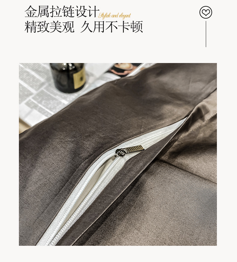 恒源祥家纺床上用品 60S奢品长绒棉四件套 米驼   1DB21313