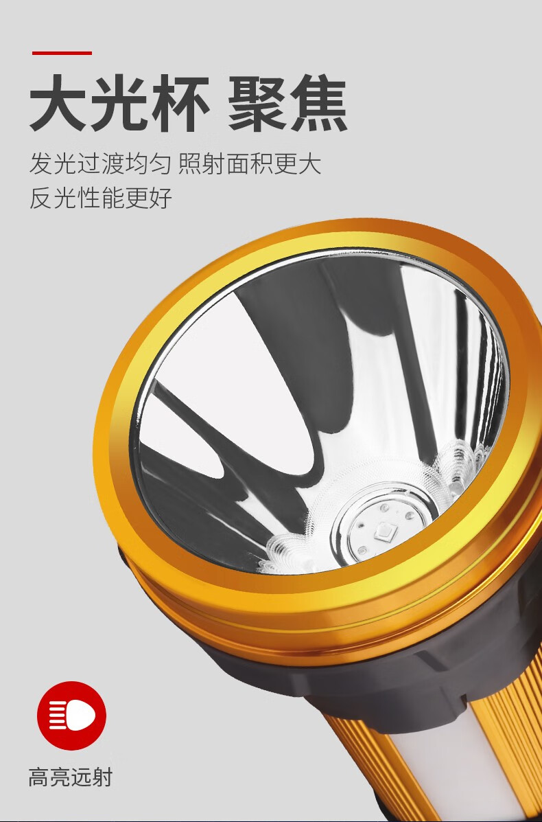 三极户外(Tri-polar)TP5020 应急防爆探照灯应急手电筒户外强光探照灯应急三防手电筒180W黄色