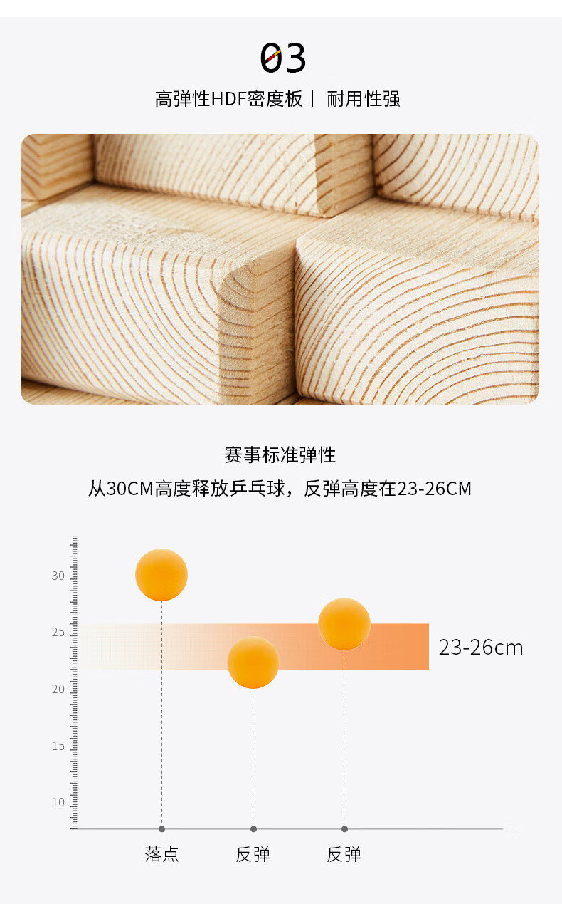 健伦（JEEANLEAN）JL3310 乒乓球桌室内家用可折叠式移动乒乓球台 标准乒乓球案子