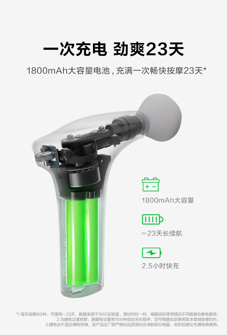 SKG 筋膜枪 F7 颈椎按摩器 热敷按摩仪颈膜枪肩部颈部腰部腿部肌肉放松器陨石灰 七夕情人节礼物 送礼 生日
