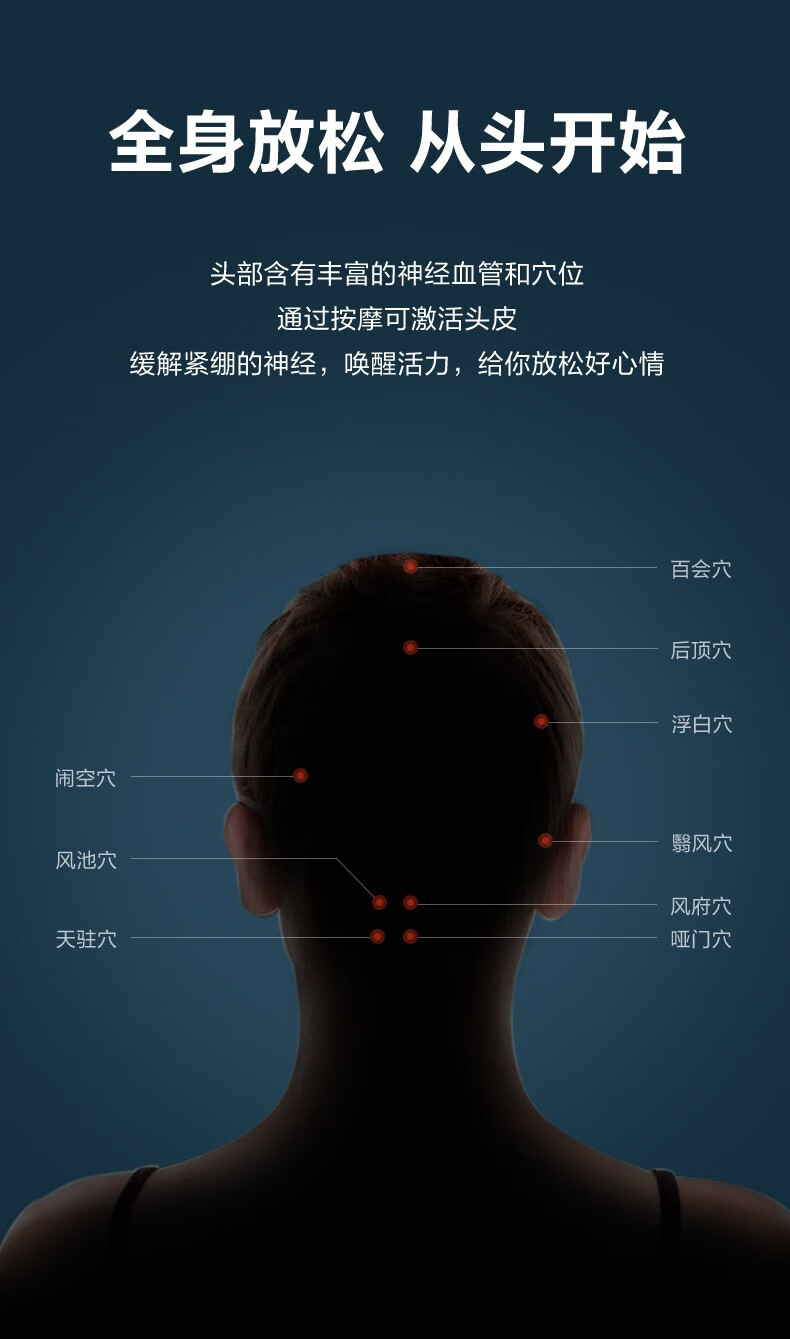 SKG 头部按摩器 头皮按摩仪 按摩爪舒缓养护干湿两用 防水生日七夕情人节礼物送女友男友 SKG头部按摩器 BC3