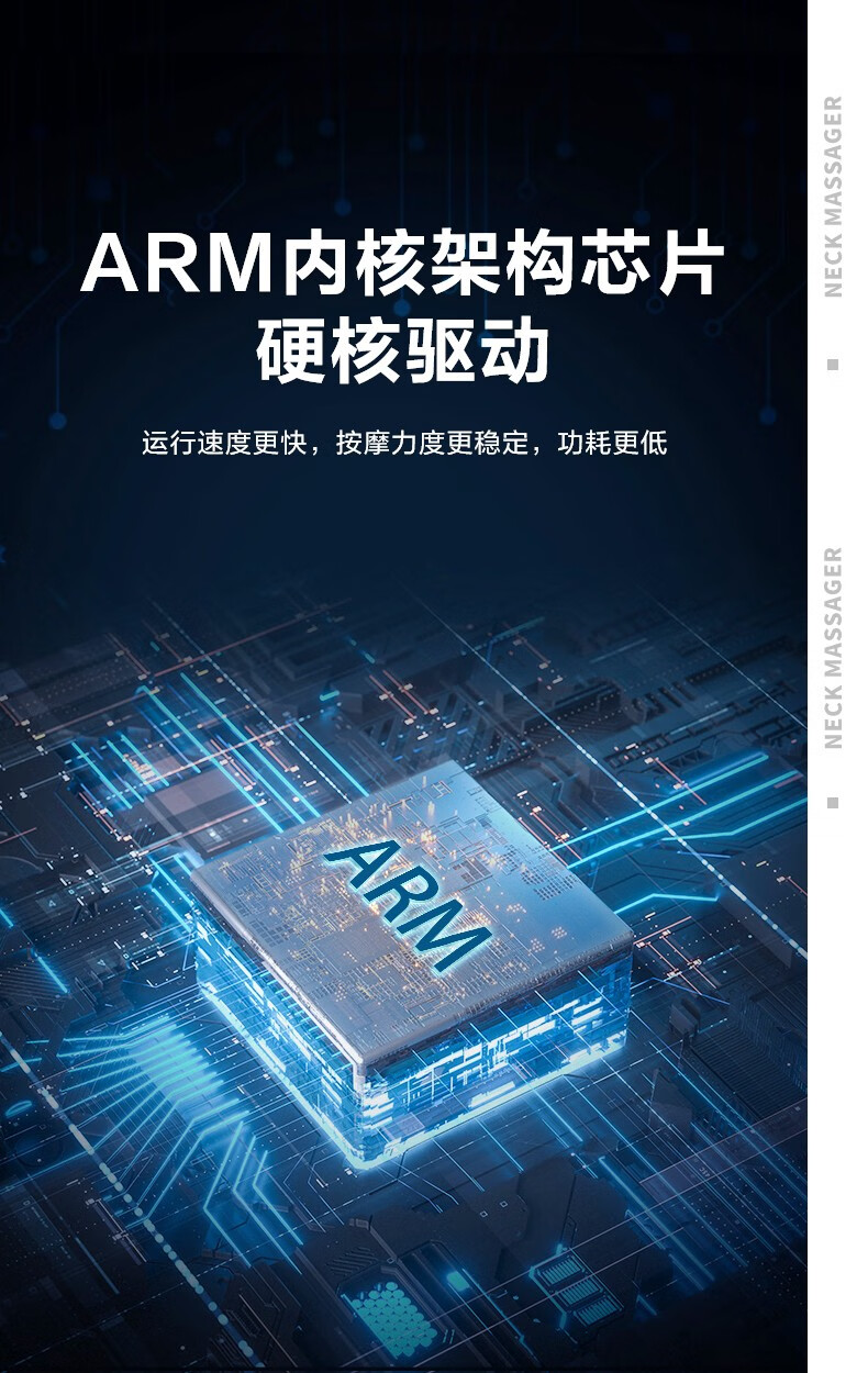SKG 颈椎按摩器 按摩仪 脖子按摩器 护颈仪 颈椎经络电脉冲 针灸护颈仪七夕情人节生日女生礼物礼品 K3 浅灰