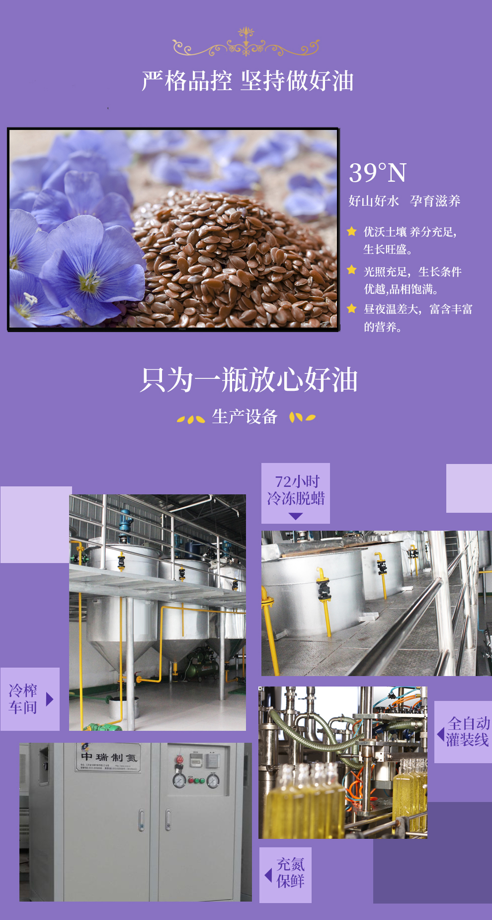 纳福汇食用油春节团购送礼佳品 冷榨亚麻籽油礼盒750ml*2