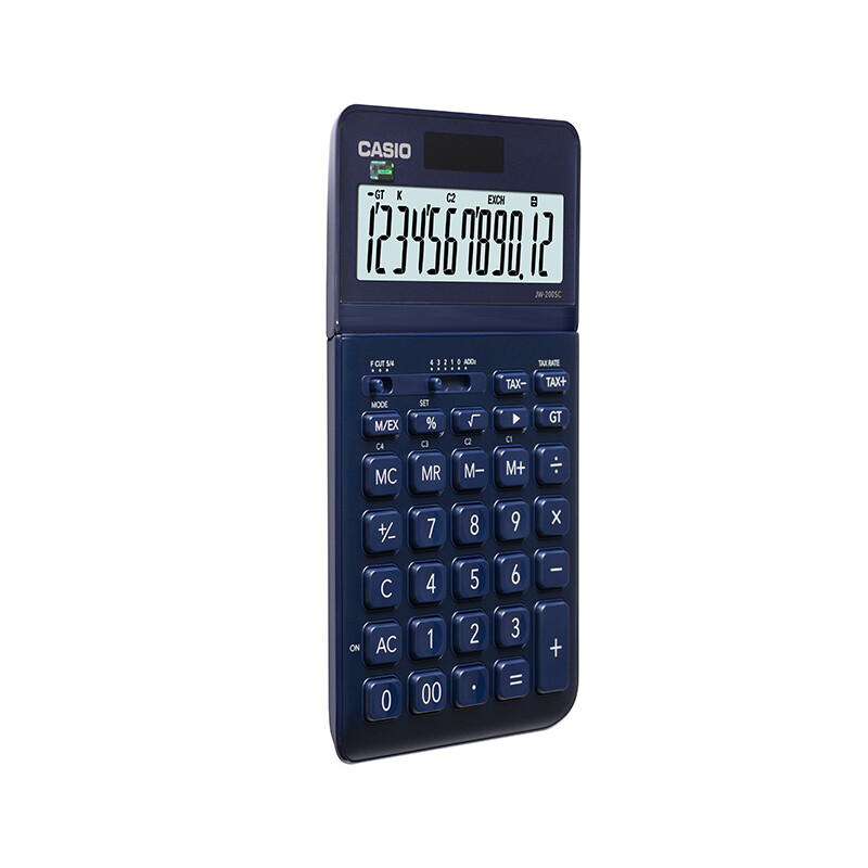 卡西欧（CASIO）stylish时尚计算器 星钻蓝 JW-200SC-NY
