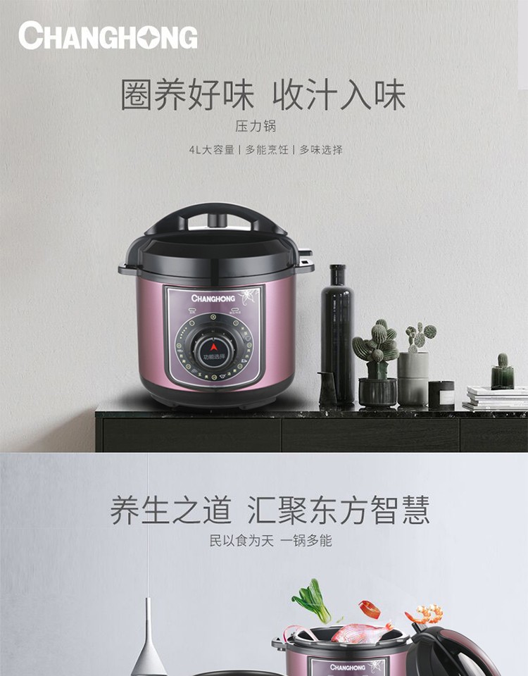 长虹 CHANGHONG 电压力锅（机械版）CYL-40E01J
