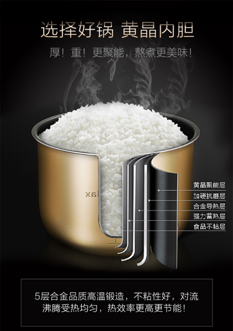 美的（Midea）电压力锅 电饭锅 50MCB88 【线下同款】