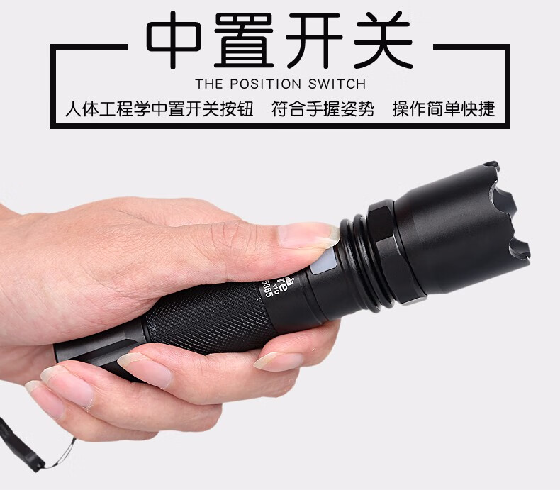 神火（supfire）强光手电筒充电式迷你便携户外骑行应急灯户外照明A10