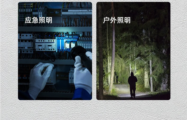 神火（supfire）强光手电筒充电式迷你便携户外骑行应急灯户外照明S33-AX黑色