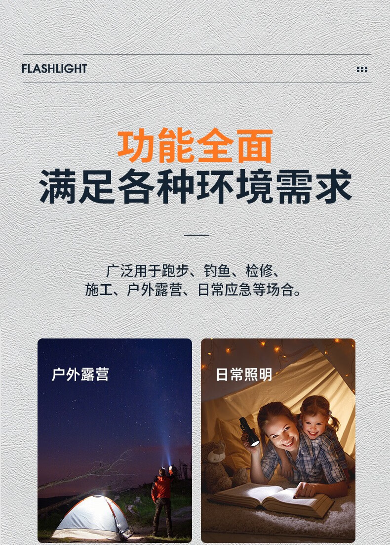 神火（supfire）强光手电筒充电式迷你便携户外骑行应急灯户外照明S33-AX黑色