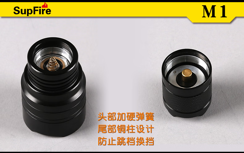 神火（SupFire）M1强光手电筒 XPE灯珠防水抗摔 高功率户外远射专业级迷你型电筒