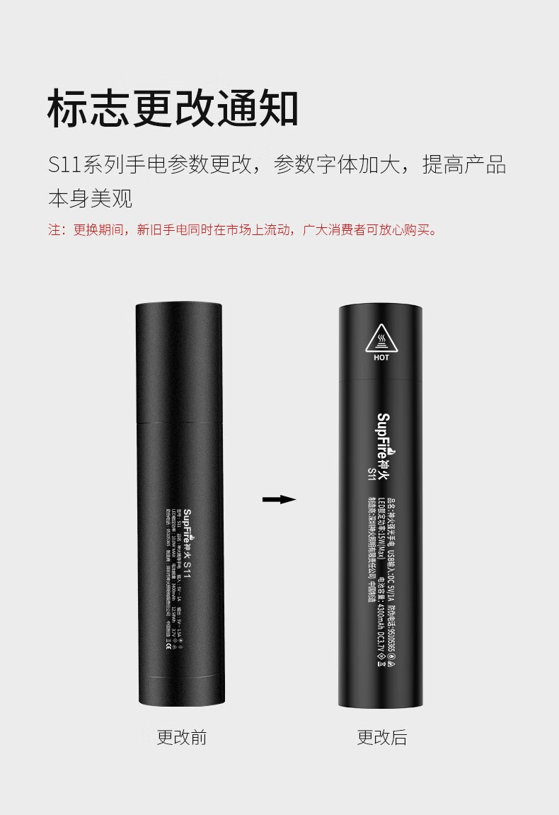 神火（SupFire）S11-D强光手电筒USB直充多功能LED小手电高亮防身远射家用户外应急灯S11-D强光手电筒