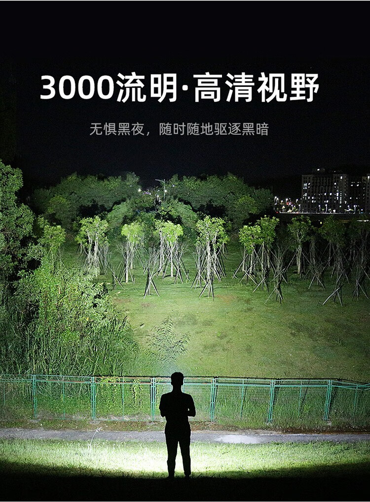 神火（supfire）M6-S强光手电筒超亮远射充电式探照灯应急户外家用