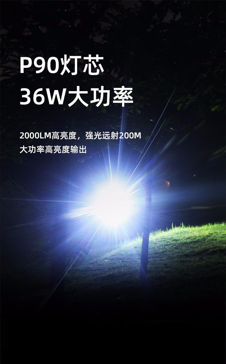 神火（supfire）F15-T强光手电筒led可充电便携迷你户外高亮远射变焦便携定做小户外灯