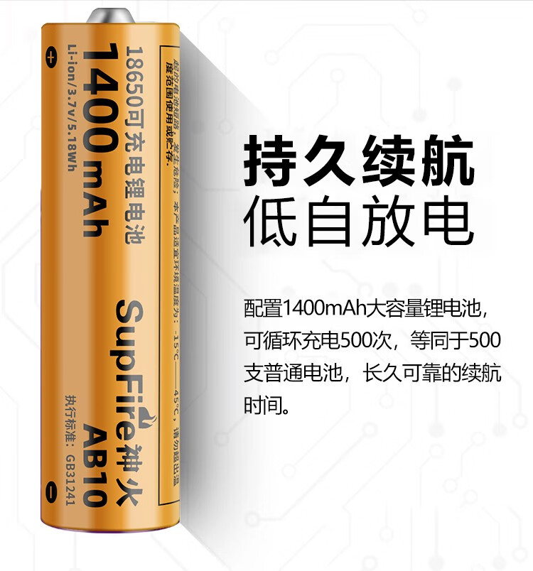 神火（supfire）S10照玉手电筒可充电式迷你强光高亮led灯三色照玉光源多功能防身荧光检测