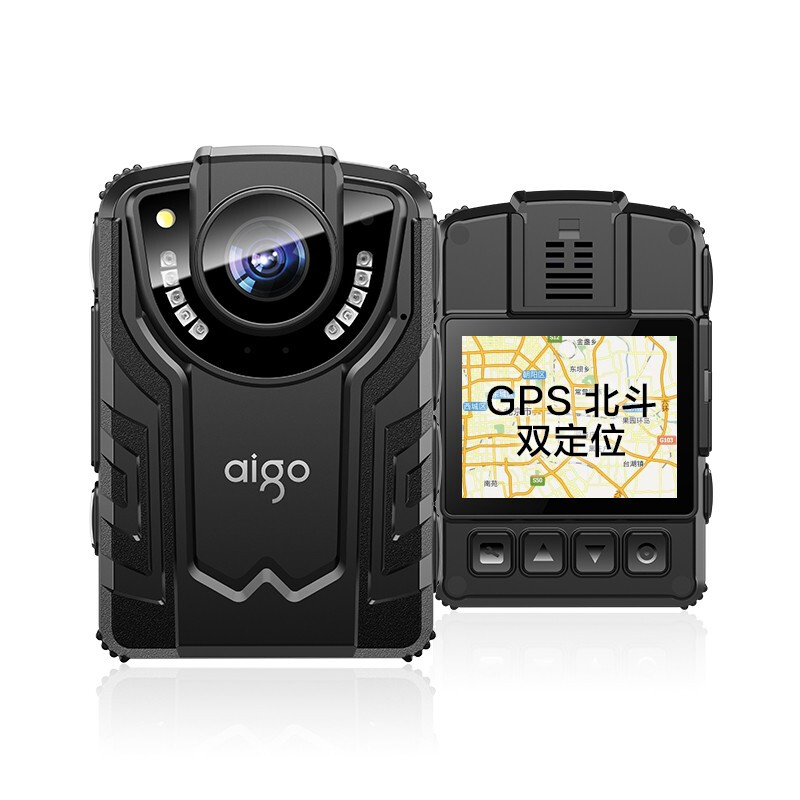 爱国者(aigo) DSJ-Y6记录仪摄像头 5800万像素续航15小时GPS/北斗双定位无线遥控随身便携高清拍摄128G