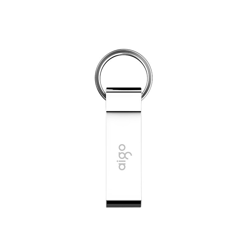 aigo爱国者8GB USB2.0 U盘 U210 金属U盘 车载U盘 银色 一体封装 防尘防水
