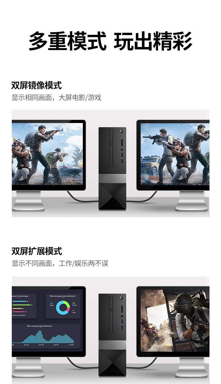 绿联 HDMI2.1同轴线 8K60Hz 4K120Hz 视频连接线 1.5米 80840