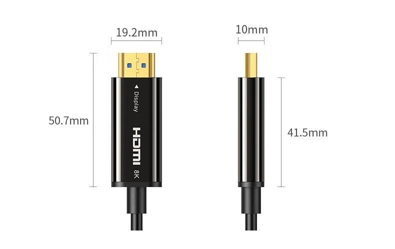 绿联 HDMI2.1版光纤线 8K60Hz高清视频线家庭影院工程装修布线 30米 80409