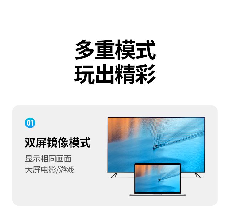 绿联 HDMI转VGA线 高清视频转换器转接头通用机顶盒电脑连接显示器投影仪1.5米扁线 40267