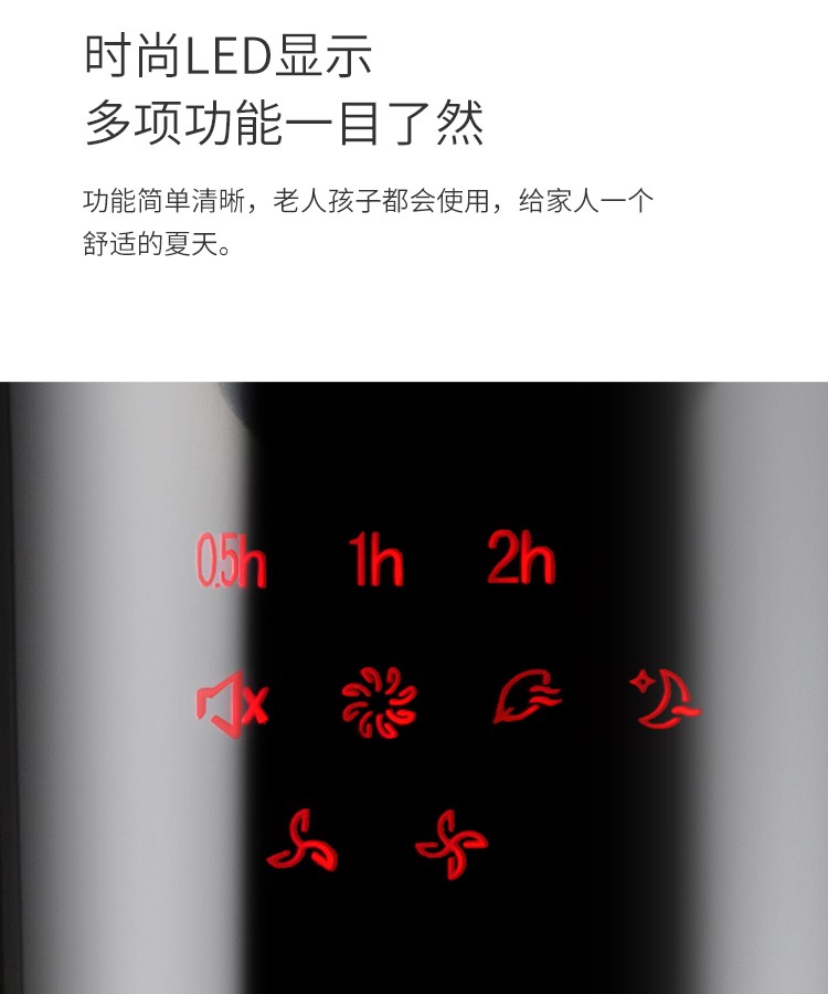 美的（Midea）电风扇遥控落地扇预约摇头俯仰定时立式电扇五叶家用大风量远程遥控FS40-13GR