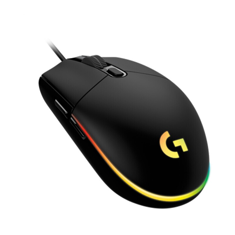 罗技（Logitech）G102二代游戏鼠标 RGB鼠标? 轻量设计小手鼠标 黑