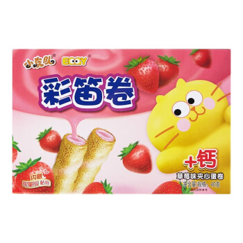 康师傅 彩笛卷饼干蛋糕点心营养早餐办公室休闲网红零食小吃 巧克力味40g*5盒+草莓味40g*5盒