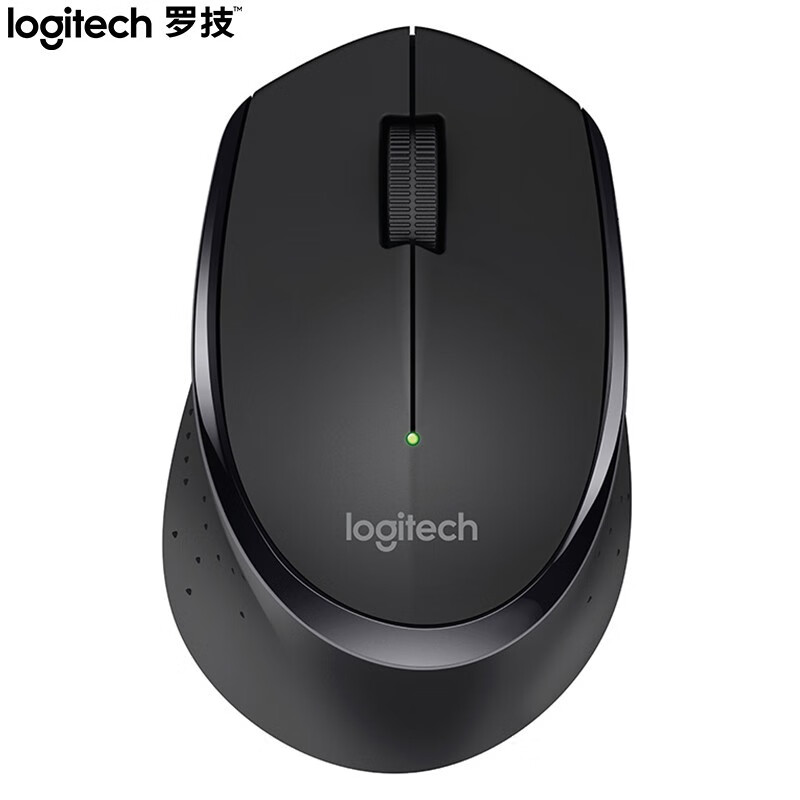 罗技（Logitech）M280(M275) 鼠标 无线鼠标 家用商务办公鼠标 右手鼠标 带无线2.4G接收器 黑色