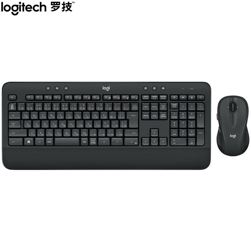罗技（Logitech）MK545 键鼠套装 无线键鼠套装 办公键鼠套装 带无线2.4G接收器 黑色