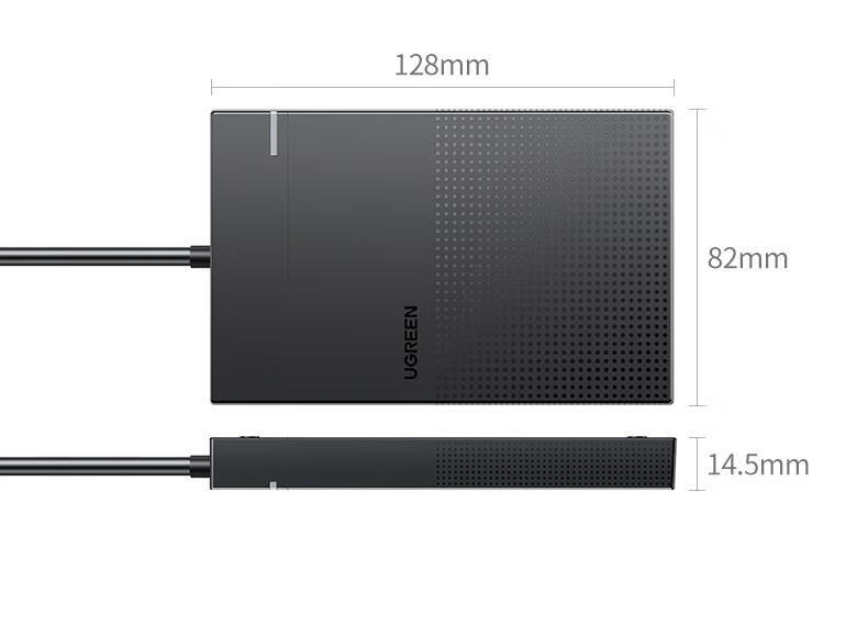 绿联USB3.0移动硬盘盒 2.5英寸外置硬盘壳 Micro 可拆线 CM471