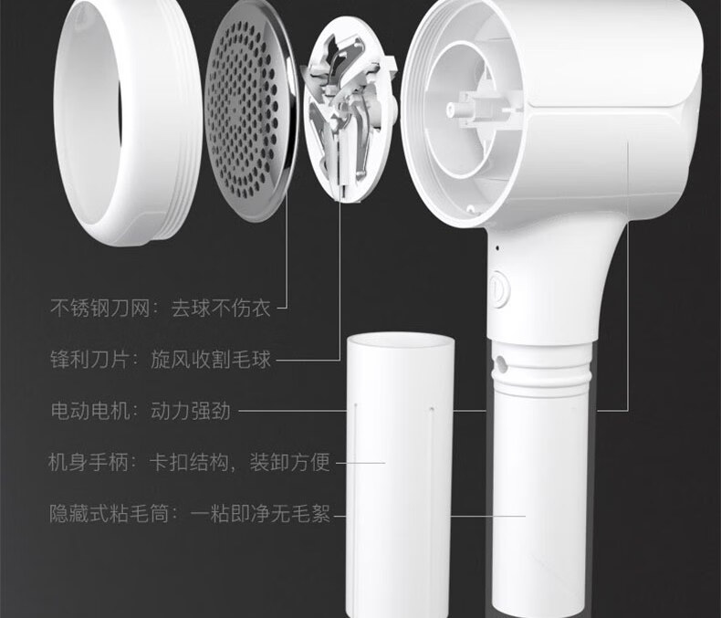 上亨（shangheng）毛球修剪器衣服去球刮毛球神器去毛球机白色SHZH-028充电款