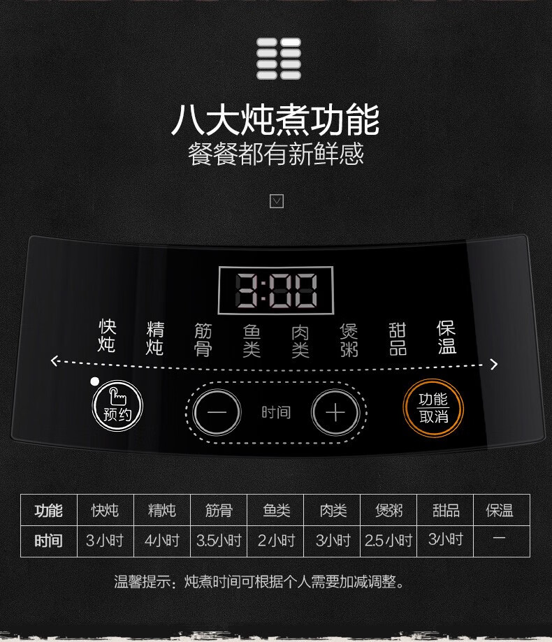 小熊（Bear）电炖锅 DDZ-B45Z1紫砂  电炖盅隔水陶瓷全自动电砂锅煲汤煮粥锅宝宝辅食锅