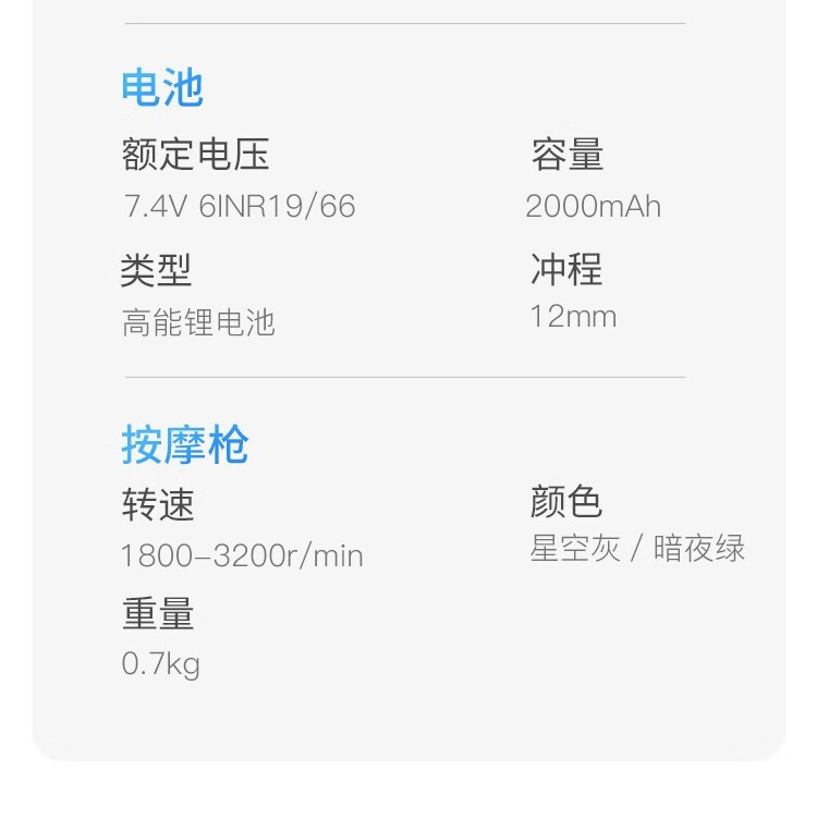 YESOUL野小兽 筋膜枪深层肌肉电动经膜仪按摩枪肌膜枪 MG15 灰