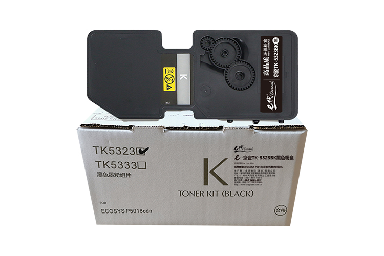 e代经典 适用于TK-5323BK黑色粉盒 适用京瓷KYOCERA P5018cdn彩色激光打印机 墨粉