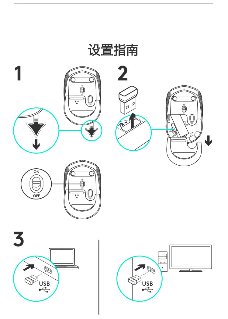 罗技（Logitech）M171 无线办公鼠标 家用商务对称鼠标 带无线2.4G接收器 红色