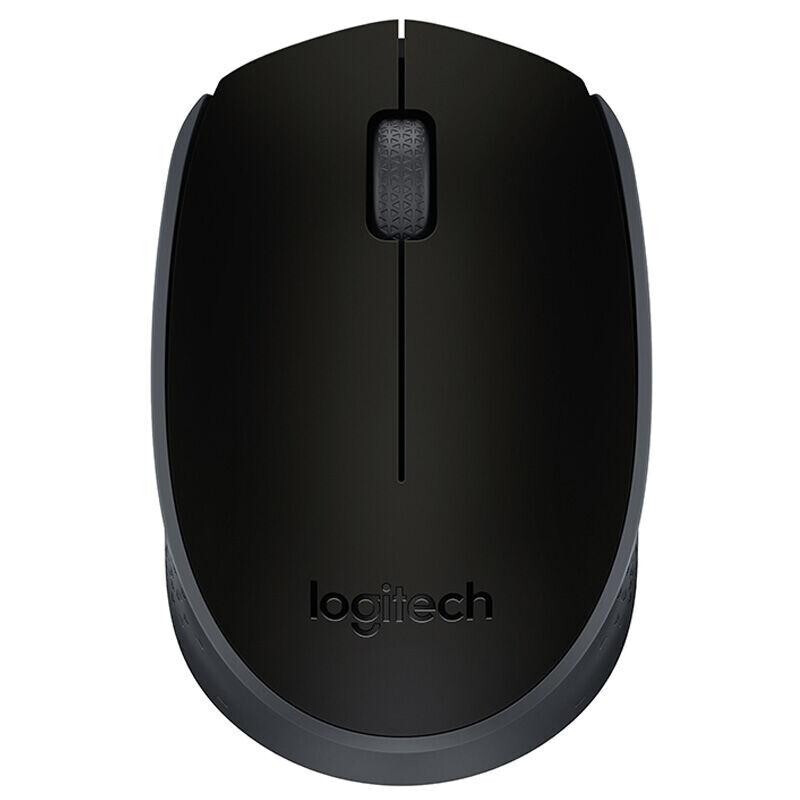 罗技（Logitech）M171 无线办公鼠标 家用商务对称鼠标 带无线2.4G接收器 黑色